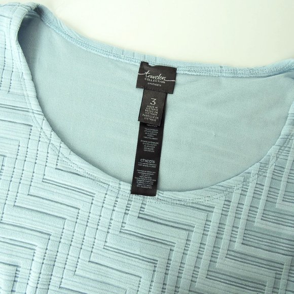 Light Blue Women's Tunic Top - Picture 7 of 9